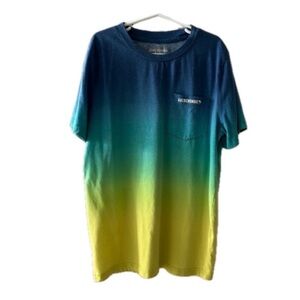 (14) Abercrombie Kids Blue and Yellow Gradient Short Sleeve Tee